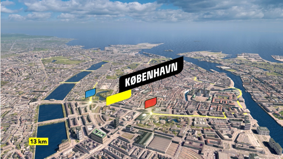 Map of Le Grand Depart Copenhagen - Tour de France 2022