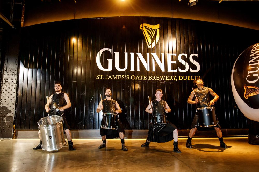 Drummers at Event in Guinness Storehouse, Dublin